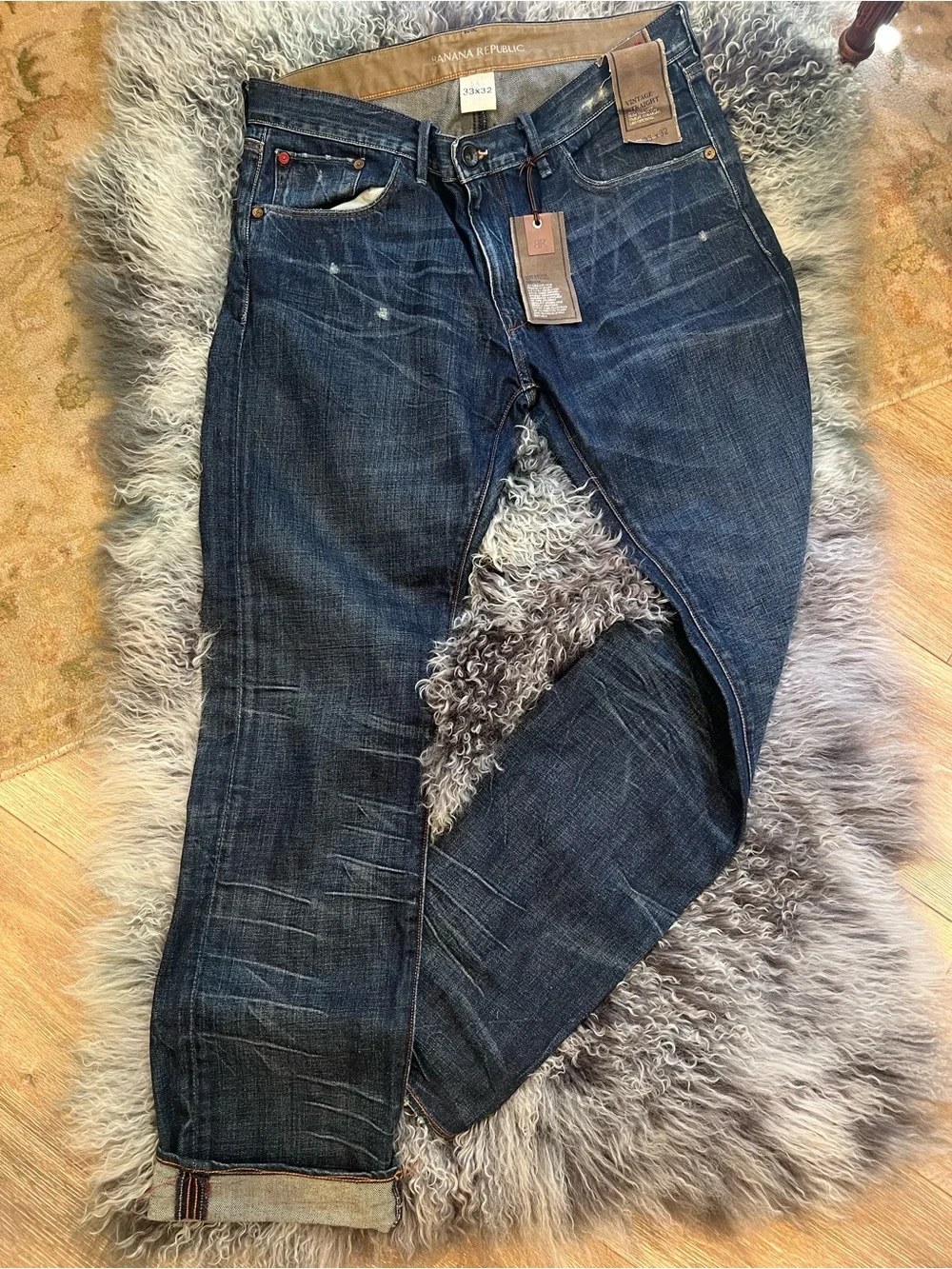 Banana Republic Men's Slim Straight Jeans in Dark Indigo